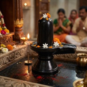 Black Shivling Showpiece for Puja | Lord Shiva Lingam Idol with Base | Religious Decorative Statue for Home Temple, Office & Spiritual Décor | Resin Shivling Murti (Black Finish) Black Shivling Showpiece for Puja | Lord Shiva Lingam Idol with Base | Religious Decorative Statue for Home Temple, Office & Spiritual Décor | Resin Shivling Murti (Black Finish)