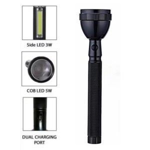Portable and Lightweight Rechargeable 100w Laser LED Power Torch Light 27cm Platinum 25W COB, 2X 3.7V 1200mAh Li-ion Batteries, 5V Adaptor, Durable and Bright, Ideal for Indoor and Outdoor Use Portable and Lightweight Rechargeable 100w Laser LED Power Torch Light 27cm Platinum 25W COB, 2X 3.7V 1200mAh Li-ion Batteries, 5V Adaptor, Durable and Bright, Ideal for Indoor and Outdoor Use