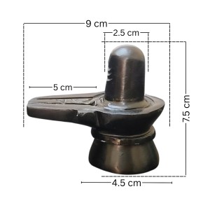 HiTechMart Black Marble Shivling Idol, 3 Inch Lord Shiva Shivalingam Murti for Home Puja and Shivratri, Medium Size, 230g Black Stone Shivling for Worship and Decor HiTechMart Black Marble Shivling Idol, 3 Inch Lord Shiva Shivalingam Murti for Home Puja and Shivratri, Medium Size, 230g Black Stone Shivling for Worship and Decor