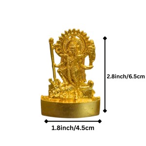 Antique Gold Metal Statue Maa Kaali Idol Showpiece for Home & Office | Hindu Goddess Decorative Murti for Puja & Mandir Office Table Showpiece (6.5cm) Antique Gold Metal Statue Maa Kaali Idol Showpiece for Home & Office | Hindu Goddess Decorative Murti for Puja & Mandir Office Table Showpiece (6.5cm)