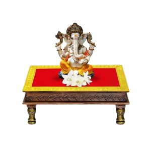 Velvet Pooja Aasan Cloth with Golden Border | Plain Chowki Mat for Puja Table, Home Mandir & Temple | Pack of 6 (6 x 8) Velvet Pooja Aasan Cloth with Golden Border | Plain Chowki Mat for Puja Table, Home Mandir & Temple | Pack of 6 (6 x 8)