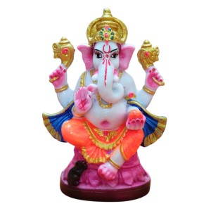 Hi Tech Sales Handcrafted Siddhi Ganesh Idol for Home Decor, Gifting Diwali, Birthday, Festivals (6 x 3 Inches) (Orange) Hi Tech Sales Handcrafted Siddhi Ganesh Idol for Home Decor, Gifting Diwali, Birthday, Festivals (6 x 3 Inches) (Orange)