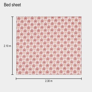 Hitech Sales Pink Polycotton Double Bedsheet | Soft, Durable & Fade-Resistant | Ideal for Double Bed | Easy Care & Washable