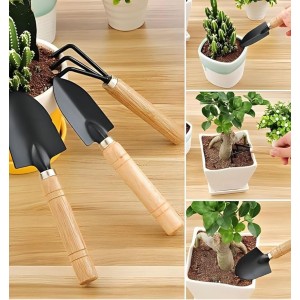 Premium 3 Pcs Gardening Tool Set, Hand Tool Kit for Home Gardening, Small Sized Hand Cultivator, Small Trowel & Garden Fork, Perfectly Sized for for Home & Outdoor Gardening, Flower Pot and Lawn Premium 3 Pcs Gardening Tool Set, Hand Tool Kit for Home Gardening, Small Sized Hand Cultivator, Small Trowel & Garden Fork, Perfectly Sized for for Home & Outdoor Gardening, Flower Pot and Lawn