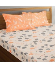 Hitech Sales Orange Cotton Double Bedsheet | Soft, Durable & Fade-Resistant | Ideal for Double Bed | Easy Care & Washable Hitech Sales Orange Cotton Double Bedsheet | Soft, Durable & Fade-Resistant | Ideal for Double Bed | Easy Care & Washable