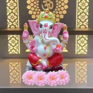 Hi Tech Sales Handcrafted Siddhi Ganesh Idol for Home Decor, Gifting Diwali, Birthday, Festivals (5 x 3 Inches) (Red) Hi Tech Sales Handcrafted Siddhi Ganesh Idol for Home Decor, Gifting Diwali, Birthday, Festivals (5 x 3 Inches) (Red)