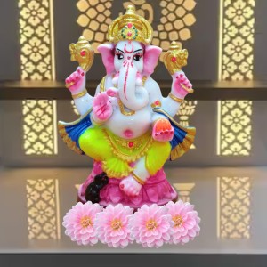 Hi Tech Sales Handcrafted Siddhi Ganesh Idol for Home Decor, Gifting Diwali, Birthday, Festivals (6 x 3 Inches) (Multicolor) Hi Tech Sales Handcrafted Siddhi Ganesh Idol for Home Decor, Gifting Diwali, Birthday, Festivals (6 x 3 Inches) (Multicolor)