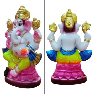 Hi Tech Sales Handcrafted Siddhi Ganesh Idol for Home Decor, Gifting Diwali, Birthday, Festivals (6 x 3 Inches) (Multicolor) Hi Tech Sales Handcrafted Siddhi Ganesh Idol for Home Decor, Gifting Diwali, Birthday, Festivals (6 x 3 Inches) (Multicolor)