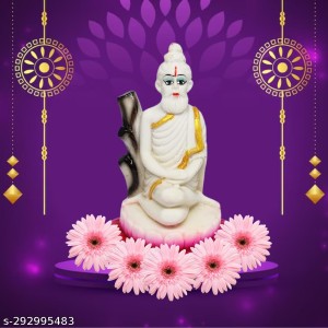 Beautiful Statue Idol Lokenath Baba Murti for Pooja, Room, Home Decoration - 4.5 inch