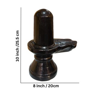 Black Shivling Showpiece for Puja | Lord Shiva Lingam Idol with Base | Religious Decorative Statue for Home Temple, Office & Spiritual Décor | Resin Shivling Murti (Black Finish) Black Shivling Showpiece for Puja | Lord Shiva Lingam Idol with Base | Religious Decorative Statue for Home Temple, Office & Spiritual Décor | Resin Shivling Murti (Black Finish)