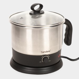 Tandem1.2 L Plastic and Steel Kettle, Plastic and Stainless Steel, 22 X 17.9 X 9.5 cm (Pack of 1) Tandem1.2 L Plastic and Steel Kettle, Plastic and Stainless Steel, 22 X 17.9 X 9.5 cm (Pack of 1)