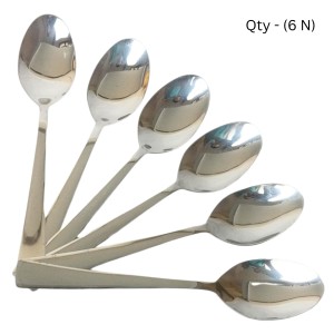 Hitech Sales Stainless Steel Set of 6,18 cm Long,Spoons for Home & Kitchen,Dinning Tableware Gift for House Warming,6 Pieces Spoons Silver Imperial Design Hitech Sales Stainless Steel Set of 6,18 cm Long,Spoons for Home & Kitchen,Dinning Tableware Gift for House Warming,6 Pieces Spoons Silver Imperial Design