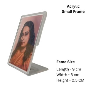 Acrylic Photo Frame of Paramahansa Yogananda - Small Spiritual Decor Acrylic Photo Frame of Paramahansa Yogananda - Small Spiritual Decor
