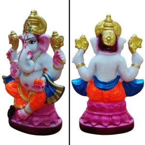 Hi Tech Sales Handcrafted Siddhi Ganesh Idol for Home Decor, Gifting Diwali, Birthday, Festivals (6 x 3 Inches) (Orange) Hi Tech Sales Handcrafted Siddhi Ganesh Idol for Home Decor, Gifting Diwali, Birthday, Festivals (6 x 3 Inches) (Orange)