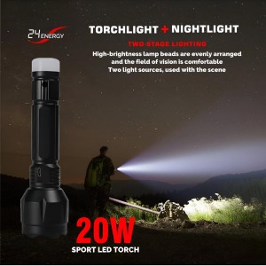 HiTechMart 24 Energy Rechargeable Led Torch with Dual Mode Night Lamp/Torch 8 hrs Flood Lamp Emergency Light (Black) HiTechMart 24 Energy Rechargeable Led Torch with Dual Mode Night Lamp/Torch 8 hrs Flood Lamp Emergency Light (Black)