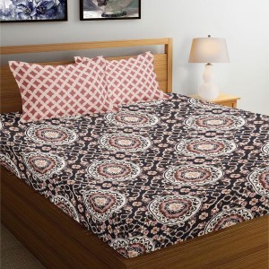 Hitech Sales Brown Geometric Printed Double Bedsheet | Soft, Durable & Fade-Resistant | Easy Care & Washable Hitech Sales Brown Geometric Printed Double Bedsheet | Soft, Durable & Fade-Resistant | Easy Care & Washable