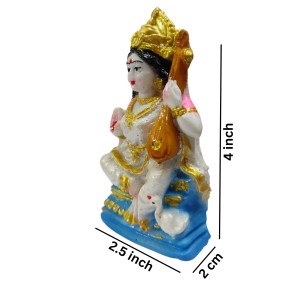 Hi Tech Sales Goddess Maa Saraswati Idol, Saraswati Vidya-Devi Murti/Statue/Figurine/Showpiece for Religious Pooja Gift Item, Temple/Pooja, Decoration, Home, Study Room(4inch) Hi Tech Sales Goddess Maa Saraswati Idol, Saraswati Vidya-Devi Murti/Statue/Figurine/Showpiece for Religious Pooja Gift Item, Temple/Pooja, Decoration, Home, Study Room(4inch)