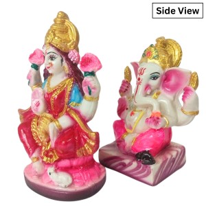 Laxmi Ganesh Murti Idol with Free Stickers by Hi Tech Sales | Hindu Goddess Lakshmi & Lord Ganesha Statue for Puja, Temple, Home & Office Decor | Diwali Festival Spiritual Gift Laxmi Ganesh Murti Idol with Free Stickers by Hi Tech Sales | Hindu Goddess Lakshmi & Lord Ganesha Statue for Puja, Temple, Home & Office Decor | Diwali Festival Spiritual Gift