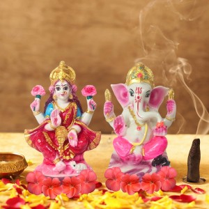 Laxmi Ganesh Murti Idol with Free Stickers by Hi Tech Sales | Hindu Goddess Lakshmi & Lord Ganesha Statue for Puja, Temple, Home & Office Decor | Diwali Festival Spiritual Gift Laxmi Ganesh Murti Idol with Free Stickers by Hi Tech Sales | Hindu Goddess Lakshmi & Lord Ganesha Statue for Puja, Temple, Home & Office Decor | Diwali Festival Spiritual Gift