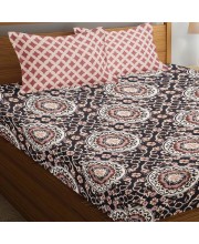 Hitech Sales Brown Geometric Printed Double Bedsheet | Soft, Durable & Fade-Resistant | Easy Care & Washable Hitech Sales Brown Geometric Printed Double Bedsheet | Soft, Durable & Fade-Resistant | Easy Care & Washable