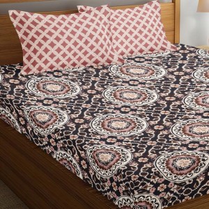 Hitech Sales Brown Geometric Printed Double Bedsheet | Soft, Durable & Fade-Resistant | Easy Care & Washable Hitech Sales Brown Geometric Printed Double Bedsheet | Soft, Durable & Fade-Resistant | Easy Care & Washable