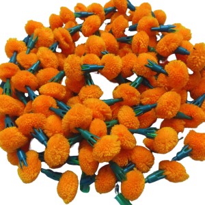 Hitech Sales 10 Woolen Artificial Long Marigold Fluffy Flower Garland Strings for Home Decoration, Pooja Mandir Decor Genda Phool for Wedding and Festivals, Diwali (40 inch) (Orange) Hitech Sales 10 Woolen Artificial Long Marigold Fluffy Flower Garland Strings for Home Decoration, Pooja Mandir Decor Genda Phool for Wedding and Festivals, Diwali (40 inch) (Orange)