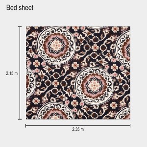 Hitech Sales Brown Geometric Printed Double Bedsheet | Soft, Durable & Fade-Resistant | Easy Care & Washable Hitech Sales Brown Geometric Printed Double Bedsheet | Soft, Durable & Fade-Resistant | Easy Care & Washable