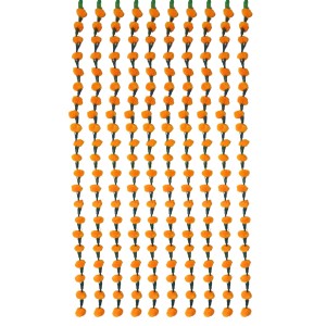 Hitech Sales 10 Woolen Artificial Long Marigold Fluffy Flower Garland Strings for Home Decoration, Pooja Mandir Decor Genda Phool for Wedding and Festivals, Diwali (40 inch) (Orange) Hitech Sales 10 Woolen Artificial Long Marigold Fluffy Flower Garland Strings for Home Decoration, Pooja Mandir Decor Genda Phool for Wedding and Festivals, Diwali (40 inch) (Orange)