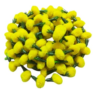 Hitech Sales 10 Woolen Artificial Long Marigold Fluffy Flower Garland Strings for Home Decoration, Pooja Mandir Decor Genda Phool for Wedding and Festivals, Diwali (40 inch) (Yellow) Hitech Sales 10 Woolen Artificial Long Marigold Fluffy Flower Garland Strings for Home Decoration, Pooja Mandir Decor Genda Phool for Wedding and Festivals, Diwali (40 inch) (Yellow)
