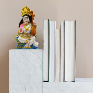 Hi Tech Sales Goddess Maa Saraswati Idol, Saraswati Vidya-Devi Murti/Statue/Figurine/Showpiece for Religious Pooja Gift Item, Temple/Pooja, Decoration, Home, Study Room(4inch) Hi Tech Sales Goddess Maa Saraswati Idol, Saraswati Vidya-Devi Murti/Statue/Figurine/Showpiece for Religious Pooja Gift Item, Temple/Pooja, Decoration, Home, Study Room(4inch)