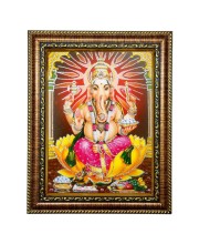 Hi Tech Sales Bhagwan Ganesh/Ganpati Bappa Photo Frame Laminated || Use for Wall/Table, Study & Living Room, Gifts || PVC Frame & Face - Glass (7 x 9 inch) Hi Tech Sales Bhagwan Ganesh/Ganpati Bappa Photo Frame Laminated || Use for Wall/Table, Study & Living Room, Gifts || PVC Frame & Face - Glass (7 x 9 inch)