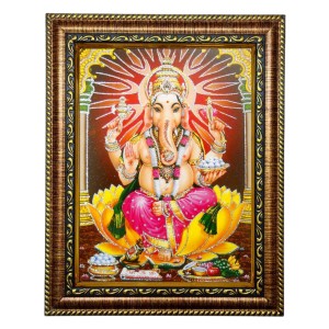 Hi Tech Sales Bhagwan Ganesh/Ganpati Bappa Photo Frame Laminated || Use for Wall/Table, Study & Living Room, Gifts || PVC Frame & Face - Glass (7 x 9 inch) Hi Tech Sales Bhagwan Ganesh/Ganpati Bappa Photo Frame Laminated || Use for Wall/Table, Study & Living Room, Gifts || PVC Frame & Face - Glass (7 x 9 inch)