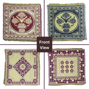 Hitech Sales Pure Cotton Puja Aasan Set Designer Prayer Mats for Puja, Meditation or Sitting on Floor & Multipurpose Use - Size 20 x 20 inch (Multicolor) (2) Hitech Sales Pure Cotton Puja Aasan Set Designer Prayer Mats for Puja, Meditation or Sitting on Floor & Multipurpose Use - Size 20 x 20 inch (Multicolor) (2)