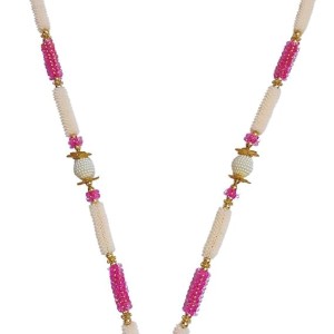 Hitech Sales Artificial Pearl and Bead Decorative Garland Mala for Pooja, Mandir, Home Decor, and Festivals | Multicolor Design with Pendant Hanging