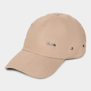 Brink Men's Cotton Cap Stylish & Comfortable Adjustable Baseball Hat for Outdoor, Casual & Sports Wear Beige