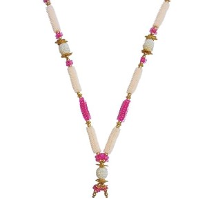 Hitech Sales Artificial Pearl and Bead Decorative Garland Mala for Pooja, Mandir, Home Decor, and Festivals | Multicolor Design with Pendant Hanging