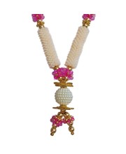 Hitech Sales Artificial Pearl and Bead Decorative Garland Mala for Pooja, Mandir, Home Decor, and Festivals | Multicolor Design with Pendant Hanging Hitech Sales Artificial Pearl and Bead Decorative Garland Mala for Pooja, Mandir, Home Decor, and Festivals | Multicolor Design with Pendant Hanging