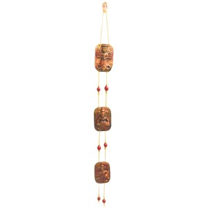 Handcrafted Terracotta Hindu Deity Hanging with Ganesha Design | Decorative Wall Hanging for Home, Entrance & Temple Decor | Traditional Door Hanging | Copper Finish Ornament Handcrafted Terracotta Hindu Deity Hanging with Ganesha Design | Decorative Wall Hanging for Home, Entrance & Temple Decor | Traditional Door Hanging | Copper Finish Ornament