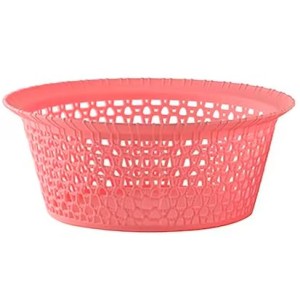 Hitech Home One Desire Pink Plastic Basket (Set of 3) Hitech Home One Desire Pink Plastic Basket (Set of 3)