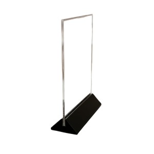 Clear Acrylic Photo Frame Stand | Transparent Crystal Photo Holder for Table & Desk Display | Modern Minimalist Picture Frame for Home, Office & Tabletop Photo Stand (5x7 size).