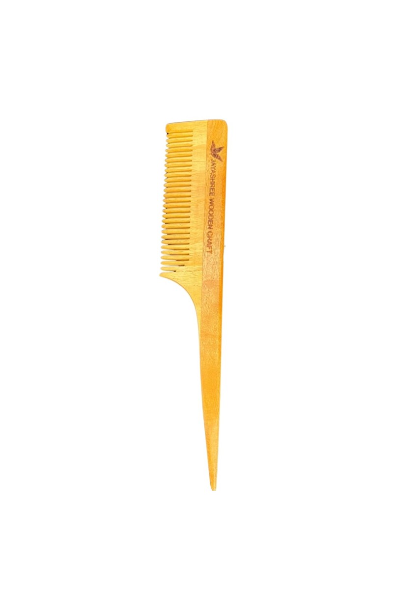 Neem Wooden Comb Natural Anti-Dandruff Scalp Care Hair Growth Wide Tooth Detangler for Men Women Kids Beard Styling.