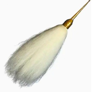 Brass Handle Puja Chamar/Chaur (Chawar) for Temple Rituals | Sacred Worship Accessory for Aarti, Bhajan & Ceremonies | Puja Chamor for Mandir Use Brass Handle Puja Chamar/Chaur (Chawar) for Temple Rituals | Sacred Worship Accessory for Aarti, Bhajan & Ceremonies | Puja Chamor for Mandir Use