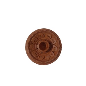 Handcrafted Terracotta Padma (Lotus) Incense Stick/Agarbatti Holder – Pooja Decor & Room Fragrance Enhancer