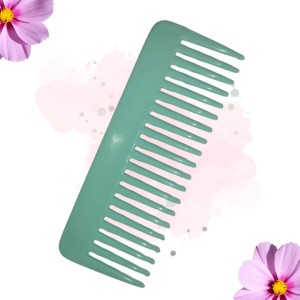 Hi Tech Sales Hair Wide Tooth Comb Detangling Frizz off detangler hair comb for Curly, long Hair & any type Hair, Wet, Dry. Shampoo Comb. Pack of 1 (Green)