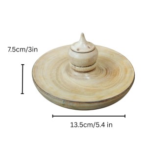 Handcrafted Wooden Dhoop Dani | Traditional Incense Burner with Lid – Natural Finish Handcrafted Wooden Dhoop Dani | Traditional Incense Burner with Lid – Natural Finish
