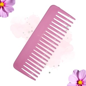 Hi Tech Sales Hair Wide Tooth Comb Detangling Frizz off detangler hair comb for Curly, long Hair & any type Hair, Wet, Dry. Shampoo Comb. Pack of 1 (Pink)