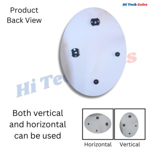 Hitech Sales Oval Wall Mounted Mirror 29.5 x 39 cm Modern Decorative Mirror for Bathroom, Living Room, or Bedroom (Vertical & Horizontal Use) Hitech Sales Oval Wall Mounted Mirror 29.5 x 39 cm Modern Decorative Mirror for Bathroom, Living Room, or Bedroom (Vertical & Horizontal Use)