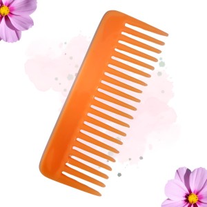 Hi Tech Sales Hair Wide Tooth Comb Detangling Frizz off detangler hair comb for Curly, long Hair & any type Hair, Wet, Dry. Shampoo Comb. Pack of 1 (Orange)