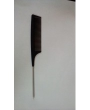 HiTech Sales Professional Hair Tail Carbon Comb Salon Salon Style Cutting Comb Stainless Steel Spiked Hairdressing Anti Static Heat Resistant Design Hair Styling Tool Curly, long Hair & any type Hair Pack of 1 HiTech Sales Professional Hair Tail Carbon Comb Salon Salon Style Cutting Comb Stainless Steel Spiked Hairdressing Anti Static Heat Resistant Design Hair Styling Tool Curly, long Hair & any type Hair Pack of 1