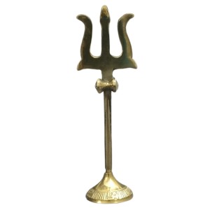 HiTechMart Handcrafted Brass Trishul Stand – Divine Hindu Trident for Puja, Home Temple & Spiritual Décor – Durable & Auspicious Religious Symbol for Lord Shiva Worship HiTechMart Handcrafted Brass Trishul Stand – Divine Hindu Trident for Puja, Home Temple & Spiritual Décor – Durable & Auspicious Religious Symbol for Lord Shiva Worship